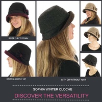 Sophia Winter Cloche Hat