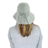 Cotton Wide Brim Sun Hat – Amy | Light Blue | S/M