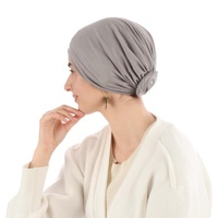 Bamboo Lined Reversible Turban – Lillian | Silver Grey