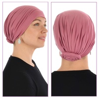Bamboo Lined Reversible Turban – Lillian | Dusty Pink