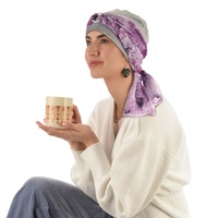 Bamboo Turban with Pearl Ring & Sash Set