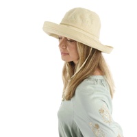 Packable Linen Sun Hat – Ann | Beige | M/L
