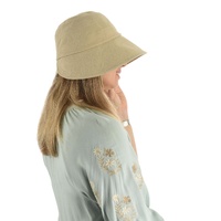 Holiday Visor Sun Hat – Abby | Beige | M/L