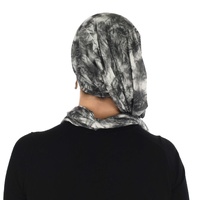 Seamless Crown Wrap Turban | Smoky Marble