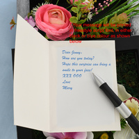 Large View Greeting Card-Floral Franzy | Pattern 3