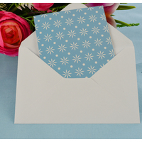 Greeting Card-Shape of Blue Floral Foliage | Pattern 1