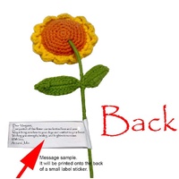 Hand-Crocheted Sunflower
