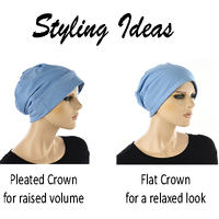 Pleated Swirly Jersey Turban