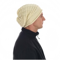 Rasta Extra Slouch Check Knit Unisex Beanie