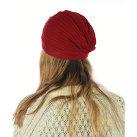 Knit Classic Winter Turban | Red