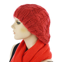 Cable Knit Twist Beanie