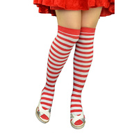 Elf Santa Striped Stockings