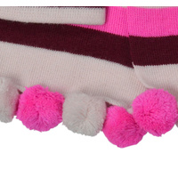 Large View Girl Winter Butterfly Beanie Scarf Set