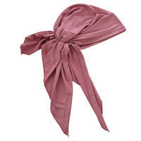 Stretch Chemo Slip-on Durag Head Wrap  | Pink - Dusty Pink