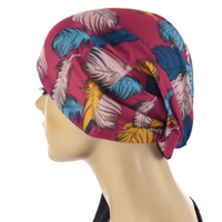 Jersey Cotton Beanie NAVY with Seamless Headband | Option 1 | M/L