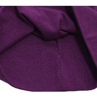 Jersey Cotton Slip-on Slouch Beanie  | Purple - Dark Purple Violet | S/M