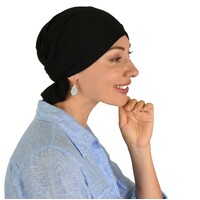 Multi-functional Cotton Headband Wrap | M/L | Black
