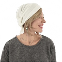 Multi-functional Cotton Headband Wrap | M/L | Cream White