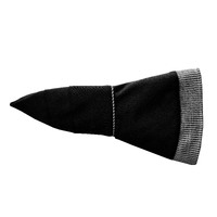 Foldable Linen Wide Brim Sun Hat | Black