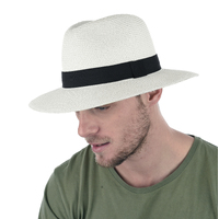 Panama Trilby Sun Hat | White | 57cm
