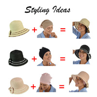 Cloche Sun Hat with Hat Liner Set