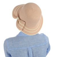 Cloche Sun Hat with Hat Liner Set | Pink - Dusty Pink