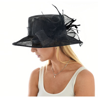 Millinery Evening Hat | Black