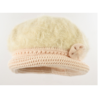 Angora Cloche Bucket Hat | Cream
