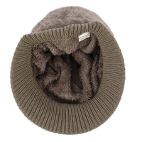 Wide Brim Angora Bakerboy Hat | Bronze - Light Brown / Dark khaki