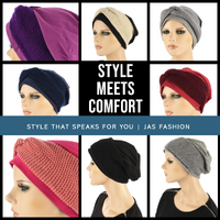 Jersey Cotton beanie n Knit Turban Headband