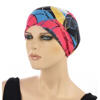 Black Premium Cotton Beanie with Seamless Headband | Option 8 | L/XL