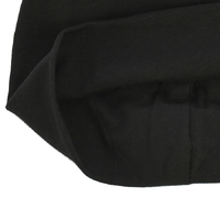 Uni-sex Black Cotton Beanie | XS S M L XL