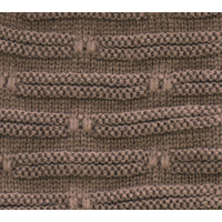 Double Striped Slouch Beanie | Bronze - Light Brown / Dark khaki