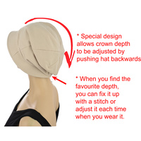 Jersey Slouchy Cloche Hat