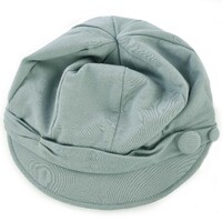Double Button Jersey Jockey Hat | Grey - Slate Grey | M/L