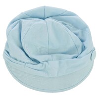 Double Button Jersey Jockey Hat | Blue - Light Blue / Baby Blue | M/L