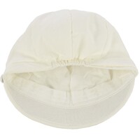 Double Button Jersey Jockey Hat | White | M/L