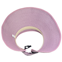 Wide Brim Rollup Visor | Purple - Light Purple Lilac