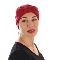 Seamless Turban Headband Scarf | Deep Red
