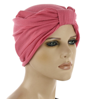 Seamless Turban Headband Scarf | China Pink