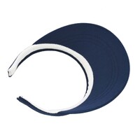 Chemo Head Wrap Scarf & Visor Set | Navy Visor N Pink Paisley Print Headwrap | XS/S