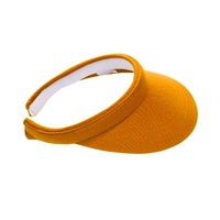 Chemo Head Wrap Scarf & Visor Set | Orange Visor & Stretchable Floral Headwrap | S/M/L