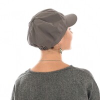Vivien Cotton Bakerboy Cap | S/M | Dark Grey 