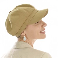 Vivien Cotton Bakerboy Cap | M/L | Copper Camel