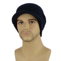 Ribbed Stretchy Slouchy Beanie Cap | Black