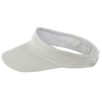 Tennis Visor and Pre-tied Stretch Scarf Set | White