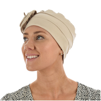 ROSETTE COTTON TURBAN - KERRY | Beige - Light Beige | M/L