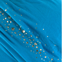 Diamante Bamboo Turban - Millie | Turquoise Blue