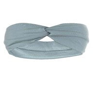 Bamboo Turban Hat with Removable Headband - Tracy | Slate Baby Blue