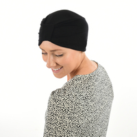 BAMBOO CLASSIC TURBAN - MICHELLE | Black Turban ONLY